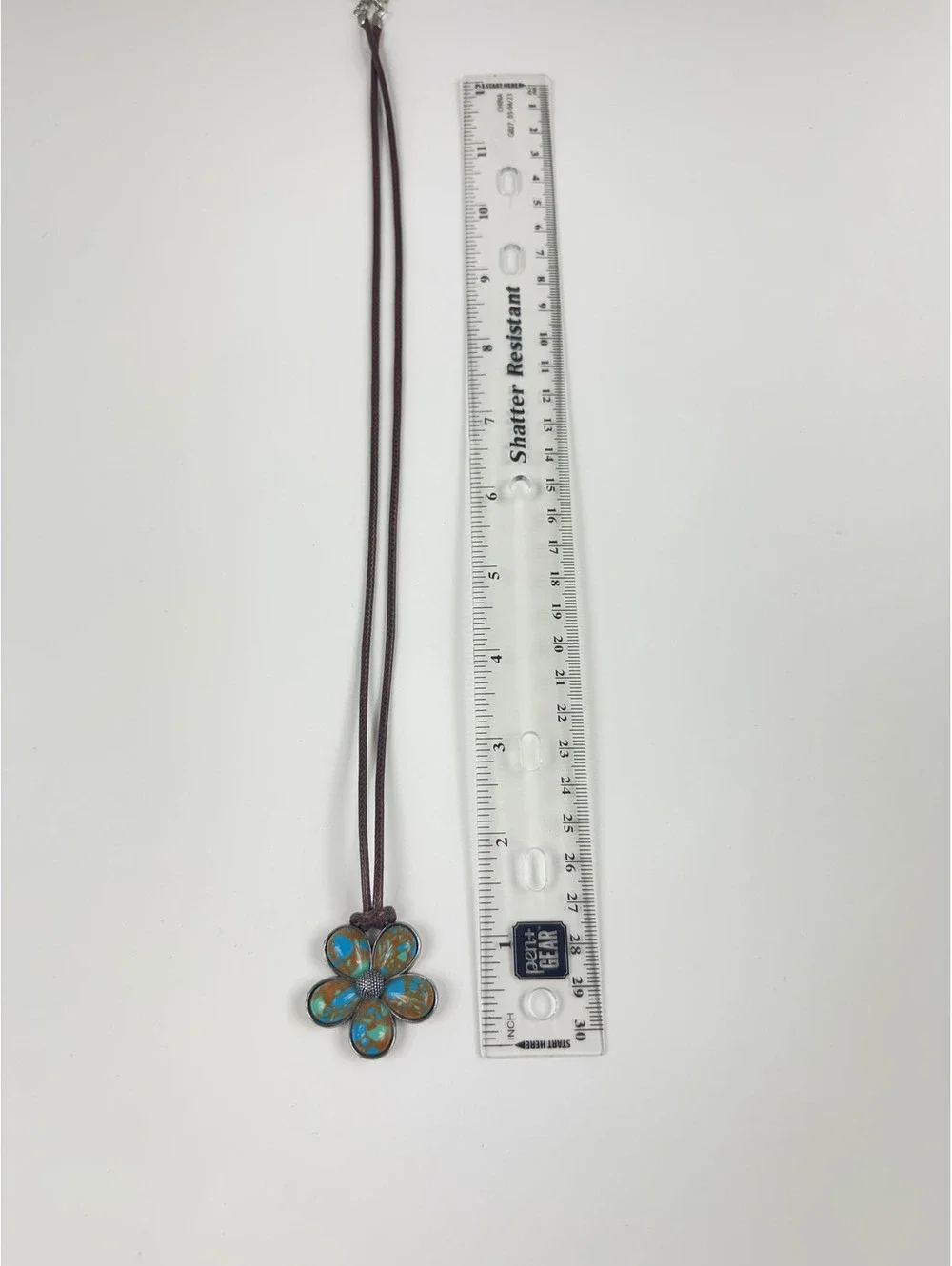 Fashion Jewelry Brown Corded Flower Pendant Women's Necklace